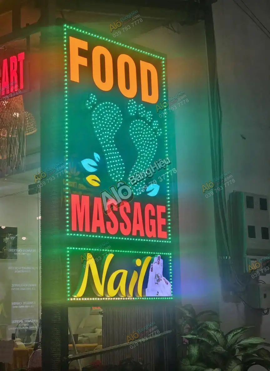 Bảng hiệu FOOD MASSAGE